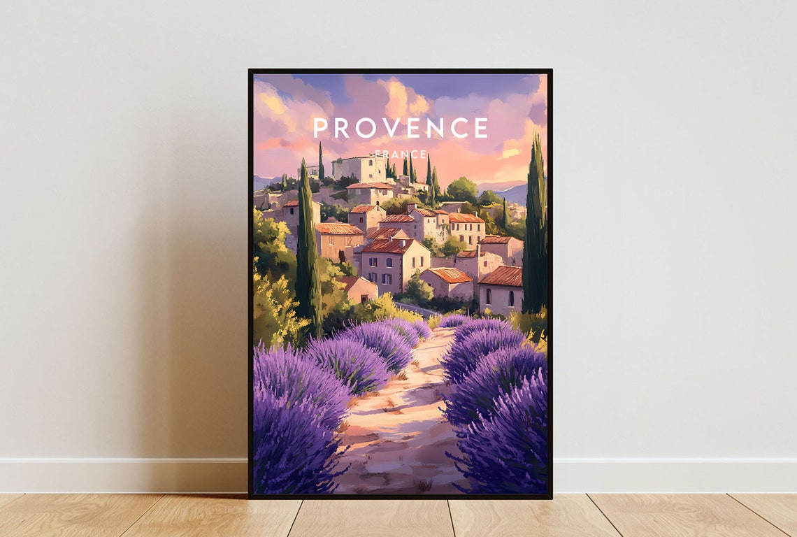 Provence Travel Print France Provence Poster France Poster Travel Wall Art France Print Poster France Europe Provence Wall Art