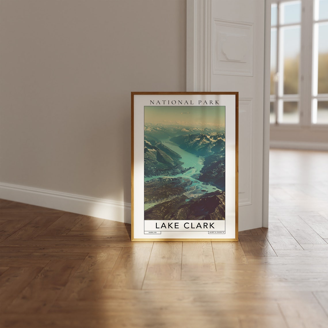 Lake Clark National Park Travel Print Lake Clark Alaska Travel Poster Lake Clark Gift Travel Print National Park Wall Art - Image 3