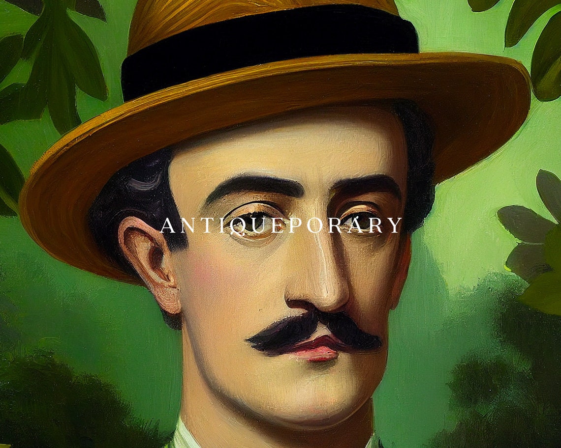 Stunning Landscape Photography Vintage Man Custom Oil Portrait Landscape Paintings Portrait Oil Paint Moody Portrait Print - Image 3