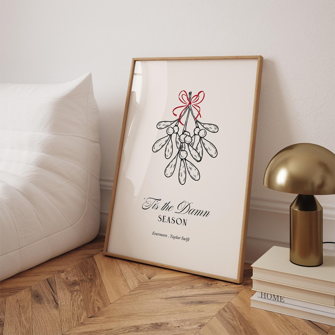 'Tis The Damn Season Mistletoe Taylor Swift Christmas Poster