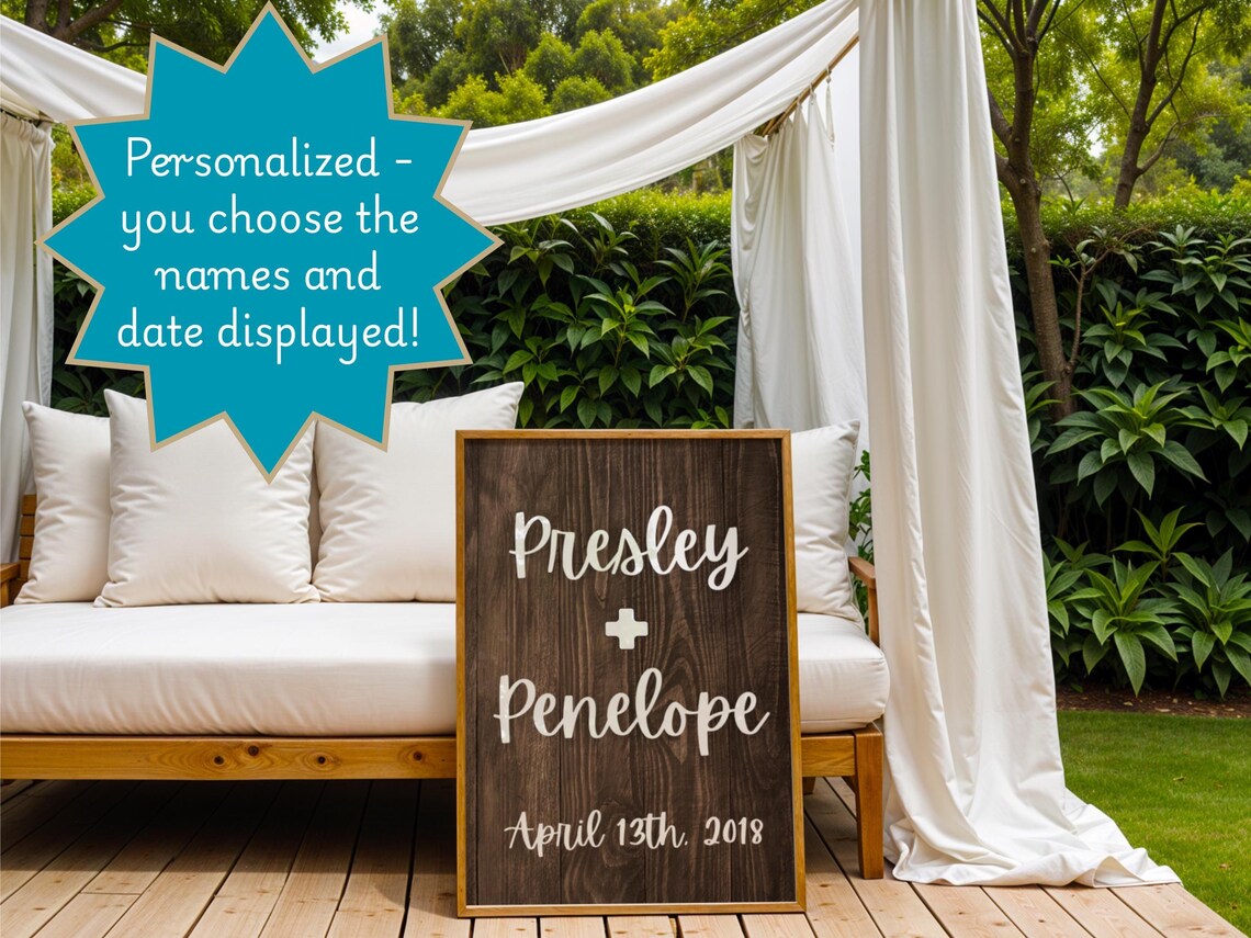 Personalized Couples Marriage Anniversary Print