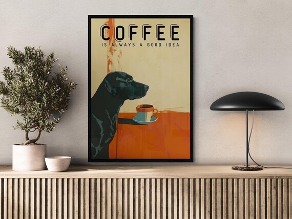 Animal Printed Painting, Cafe Decor Poster