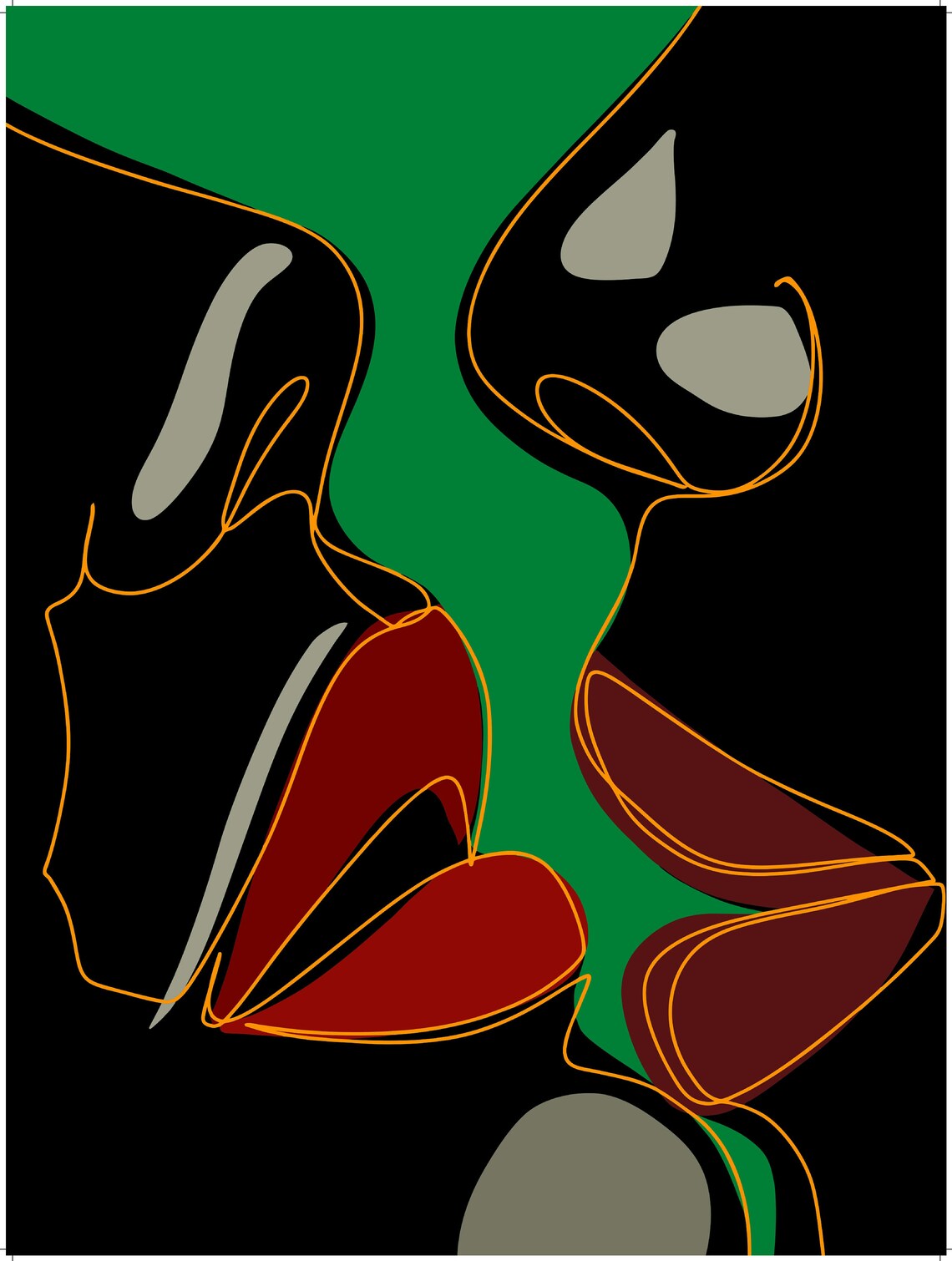 Passion Love Abstract Art Poster, Boho Modern Decor - Image 4