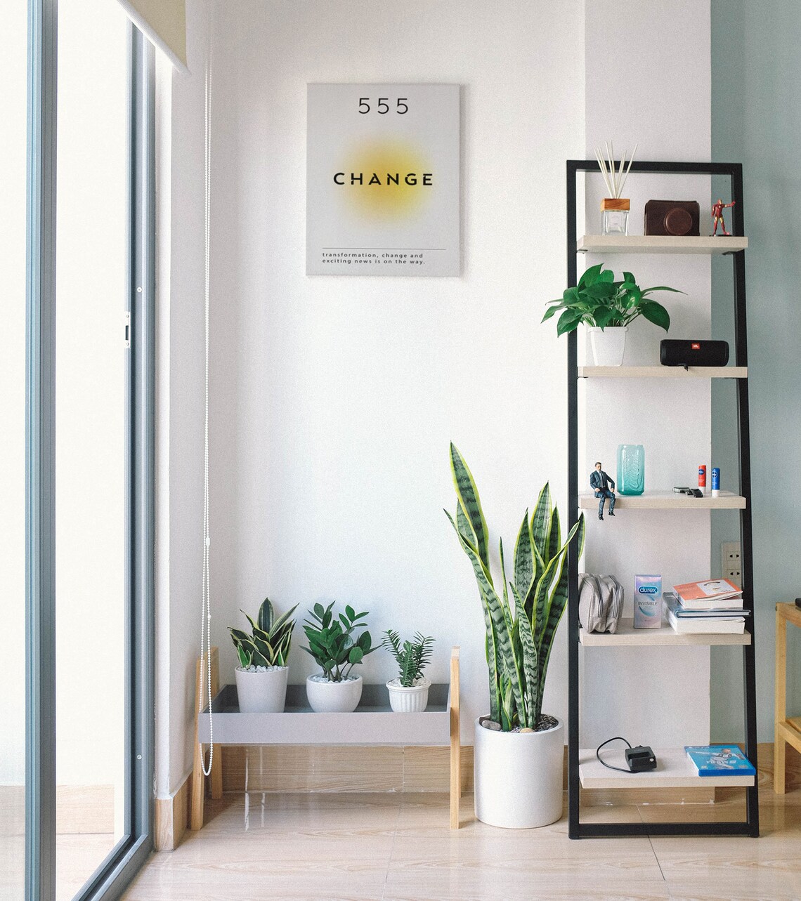 Angel Number 555 Change Minimalist Aura Spiritual Art Poster - Image 7