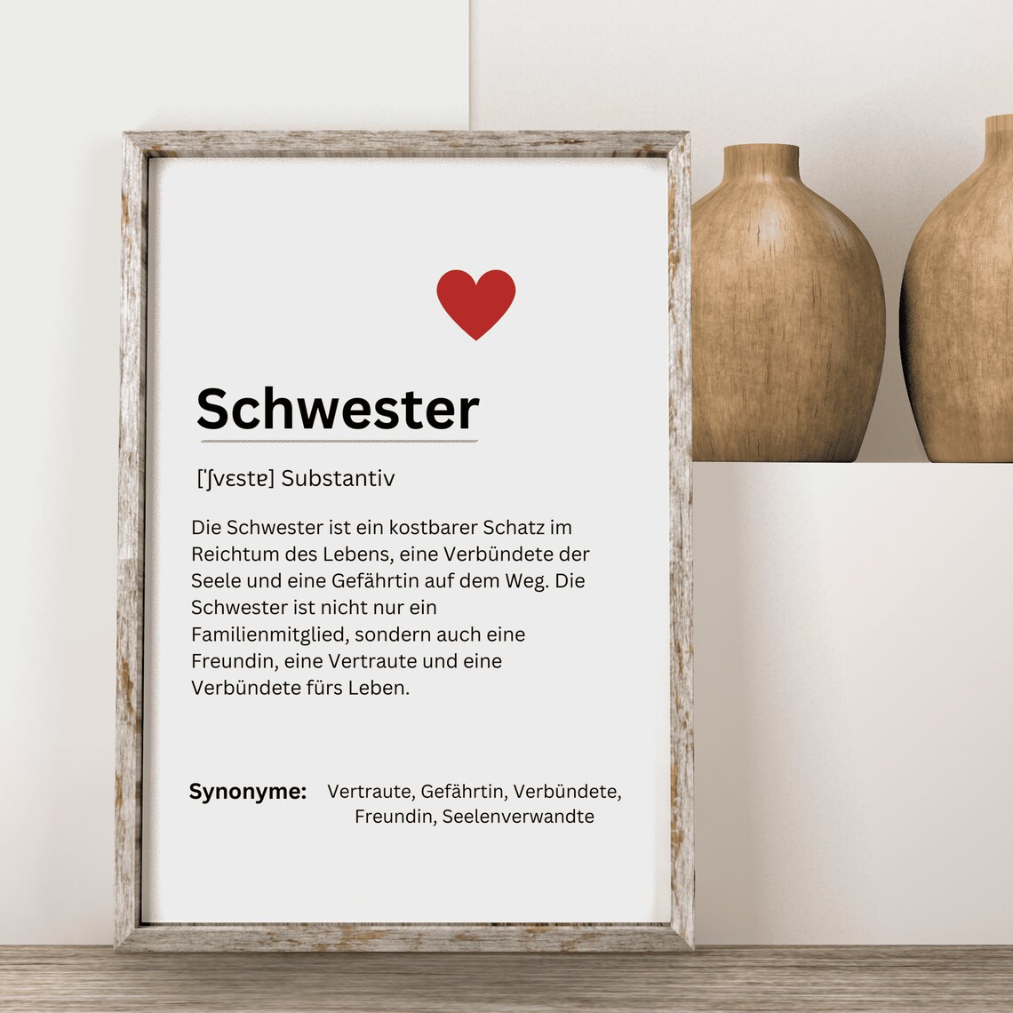 Sister Definition Poster, Living Room Decoration Gift - Image 2