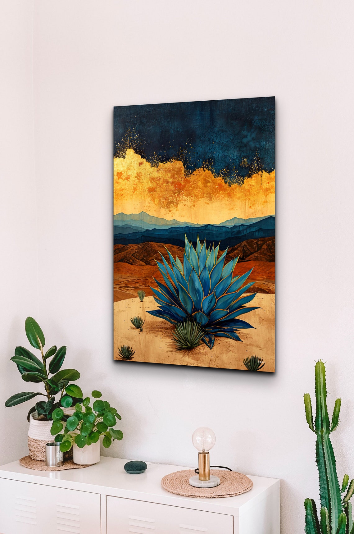 Mid Century Modern Agave Art Print - Image 6