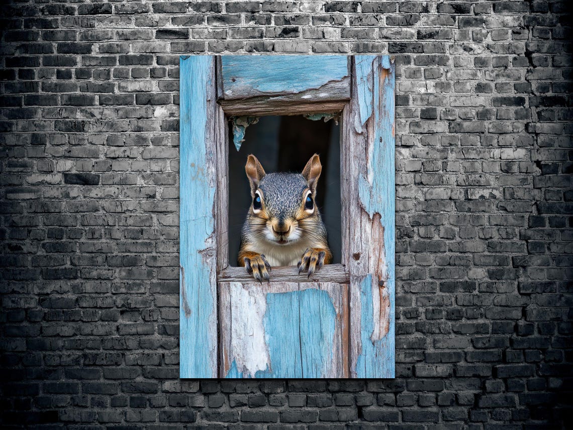 Farmhouse Squirrel In Barn, Home Decor - Image 2