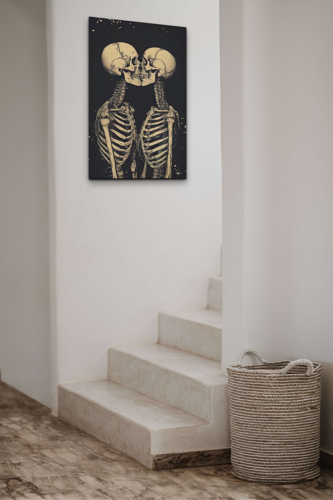 Romantic Skeleton, Halloween Art Print - Image 4