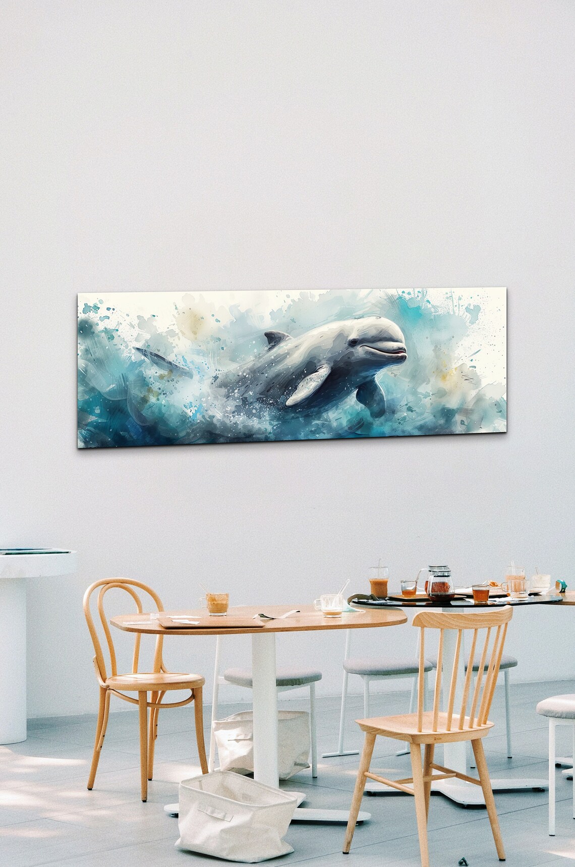 Panoramic Beluga Whale Wall Art - Image 5