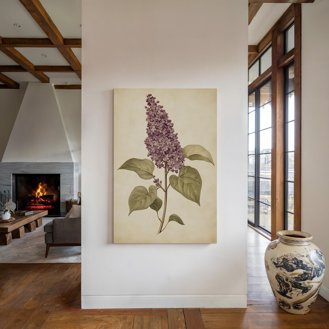 Vintage Lilac Botanical Illustration Antique Floral Study Poster - Image 4