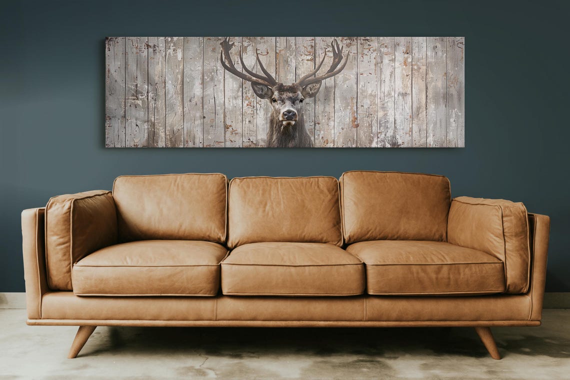 Deer Rustic Cabin Wall Art Print - Image 5