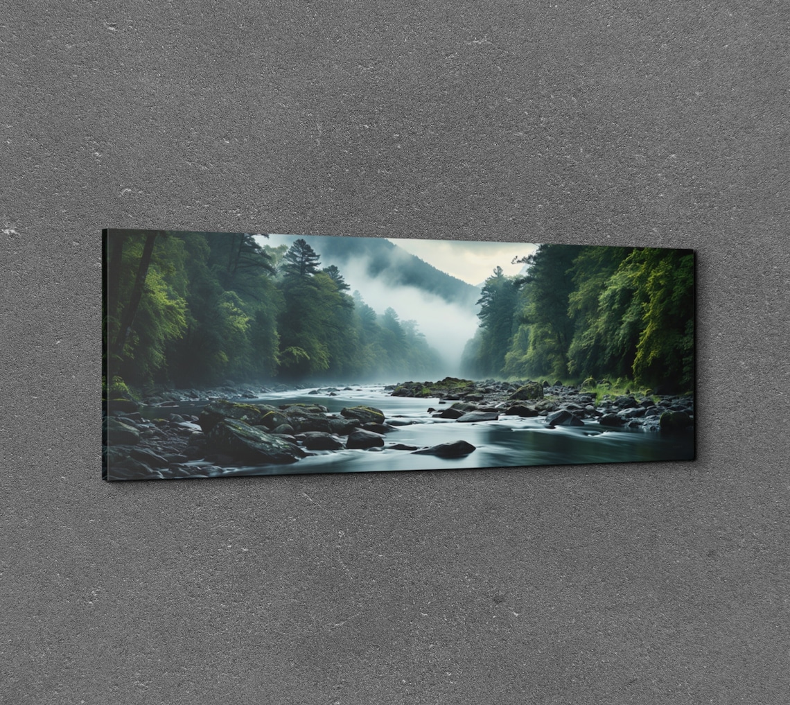 Great Smokey Mountains Sunset Landscape Art Print - Image 7