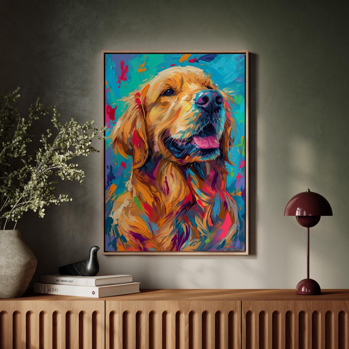 Golden Retriever Pop Art, Dog Lover Wall Art Print - Image 5