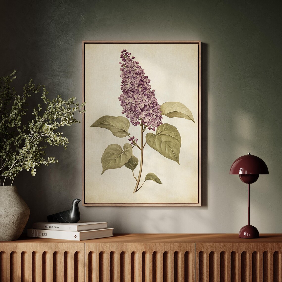 Vintage Lilac Botanical Illustration Antique Floral Study Poster - Image 5