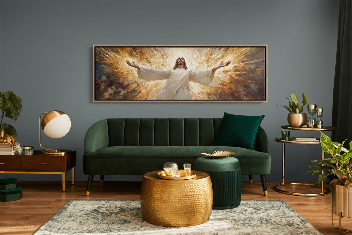 Jesus Ascension Glorious Radiant Rays Christian Home Art Poster - Image 4
