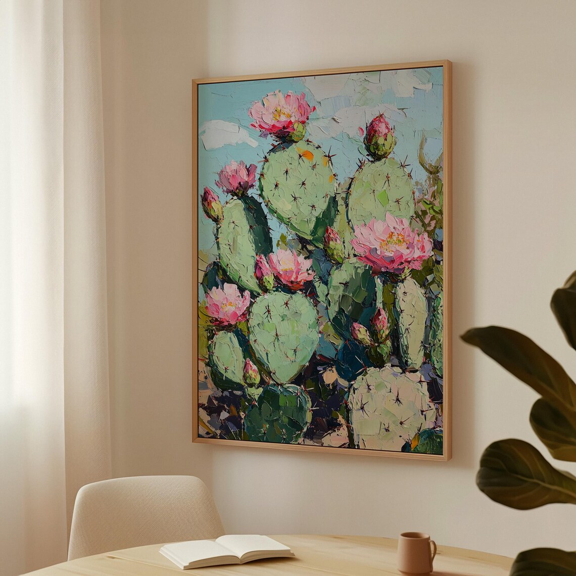 Prickly Pear Cactus Art Print, Desert Botanical - Image 4