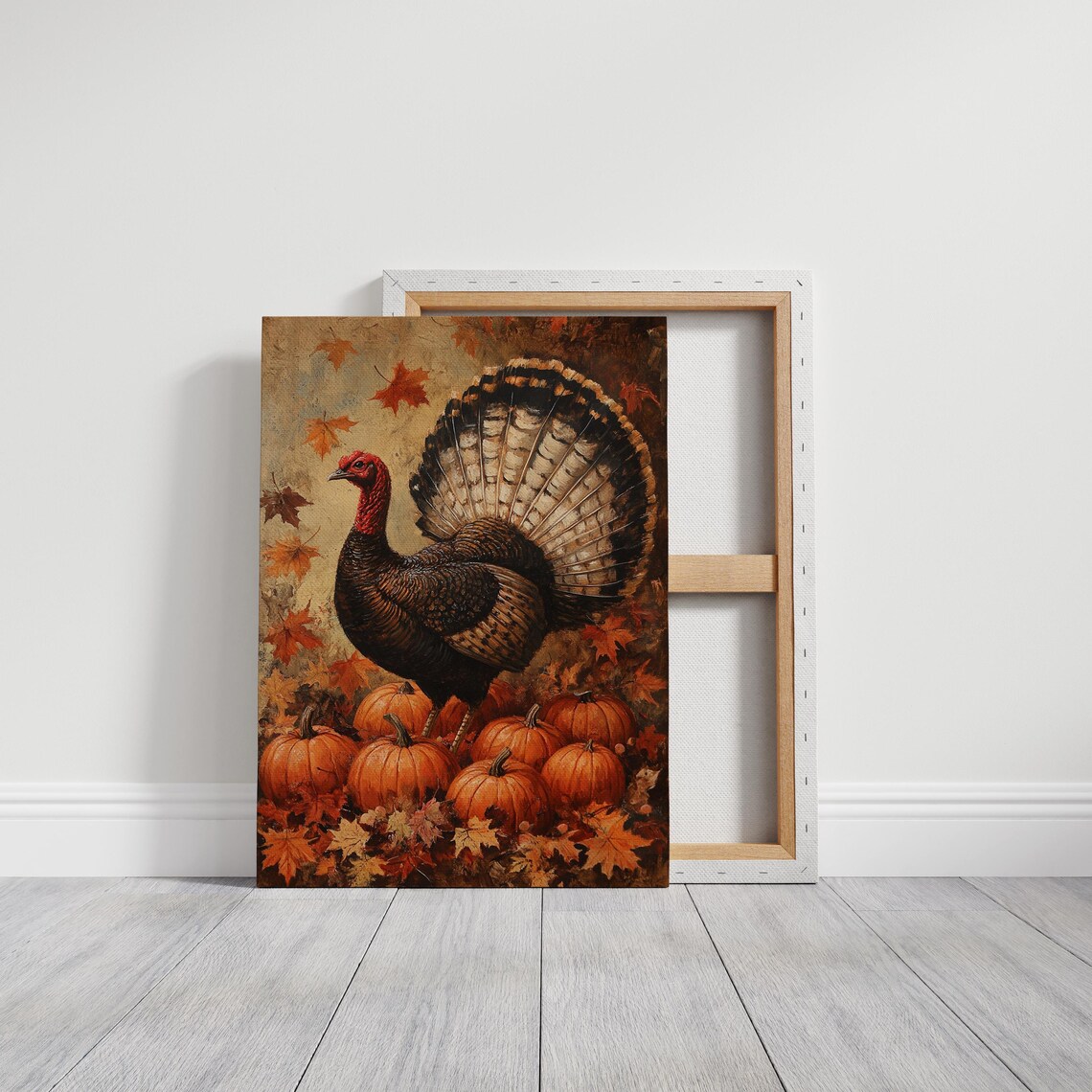 Thanksgiving Turkey Art, Rustic Fall Farmhouse - Image 6