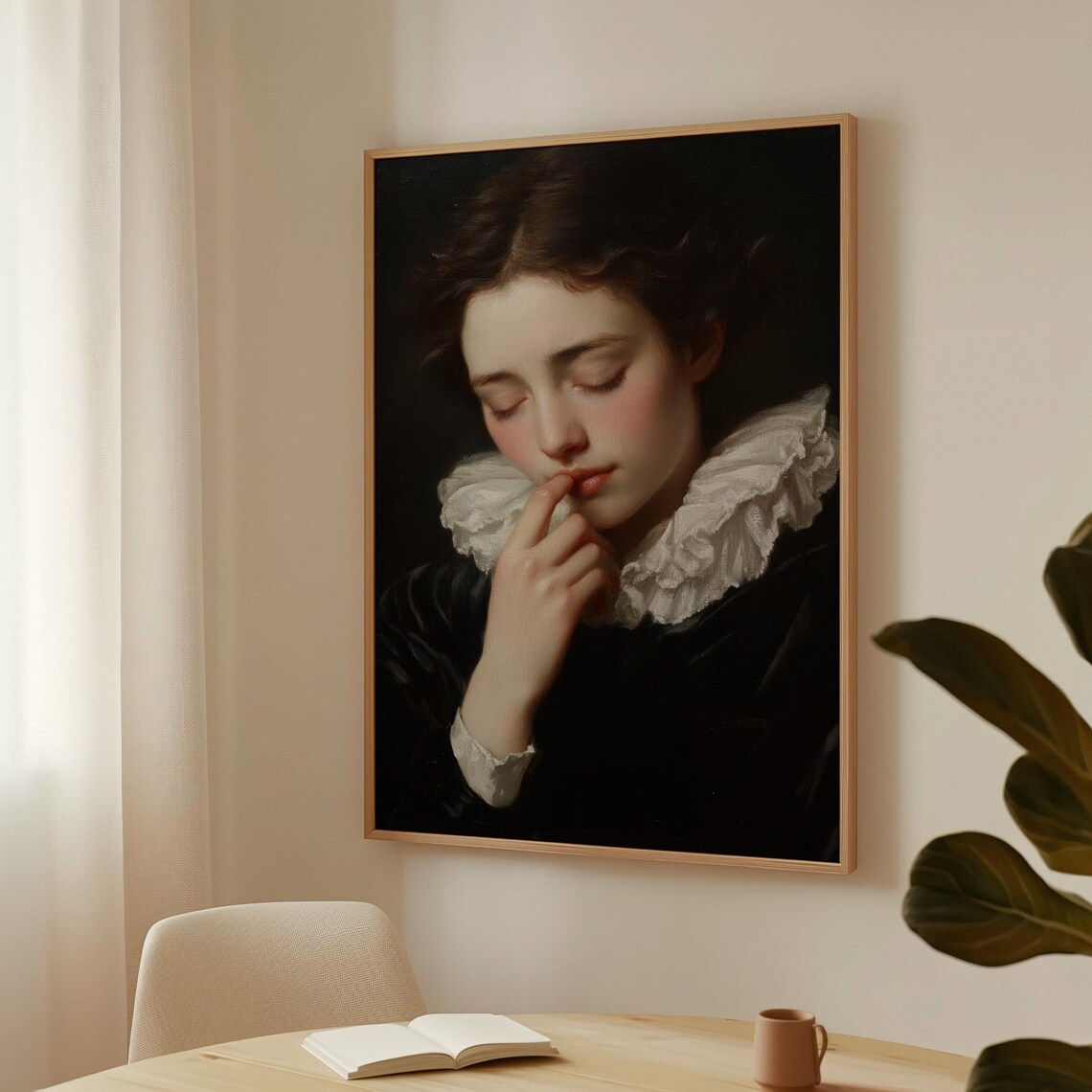 Renaissance Woman Portrait Ruffled Collar Timeless Beauty Poster - Image 7