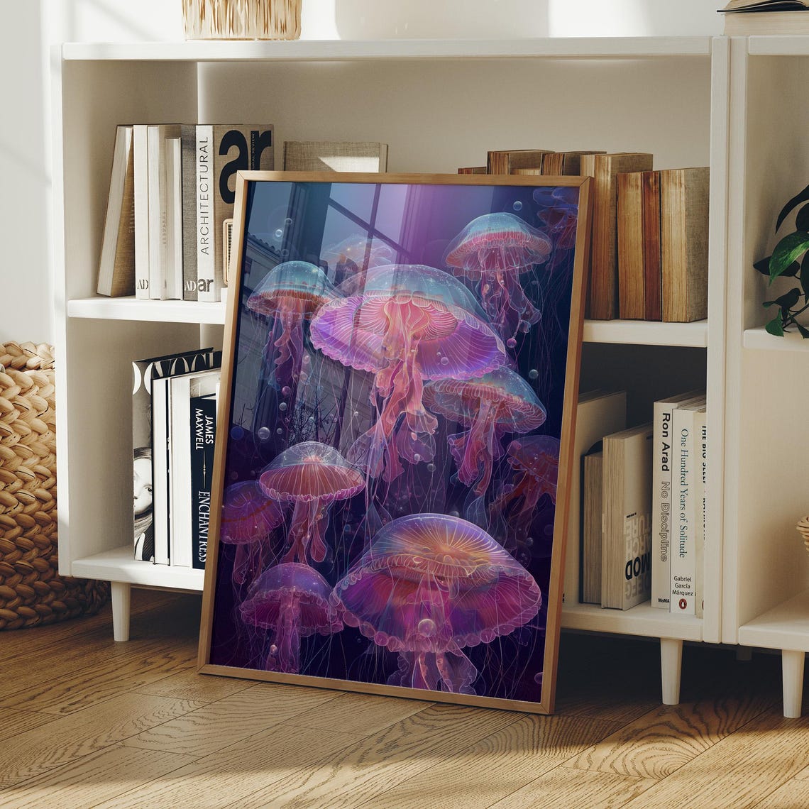 Luminous Dance Of Deep Sea Jellyfish