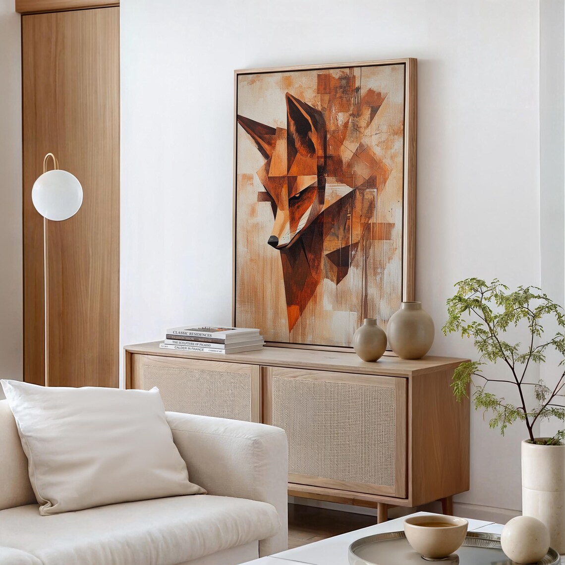 Geometric Fox Art Print, Abstract Animal Design - Image 6