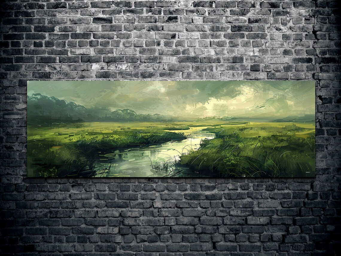 Panoramic River Landscape, Large Wall Art Print - Image 2