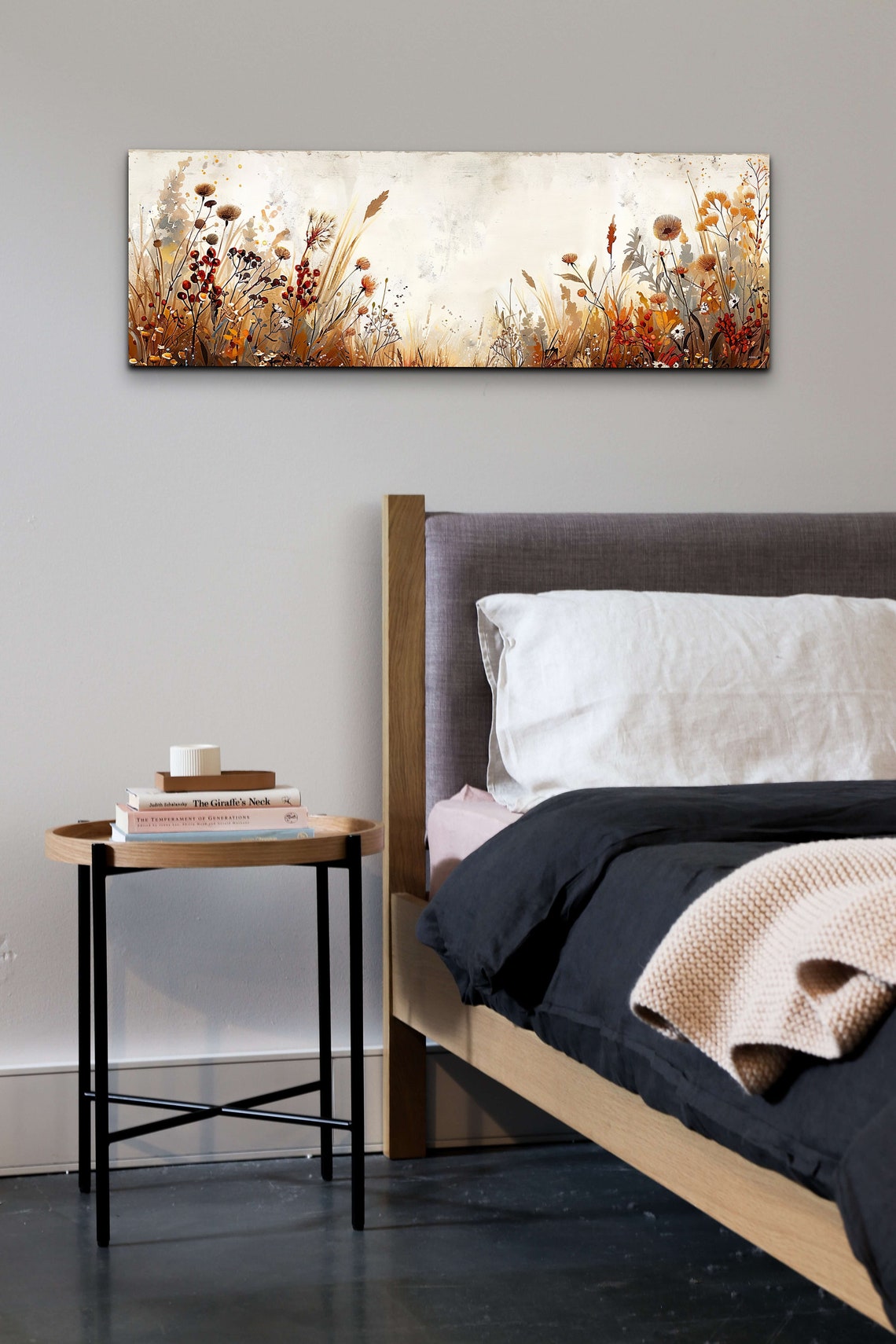 Rustic Botanical Wildflower Earth Tone Panoramic Decor Poster - Image 6