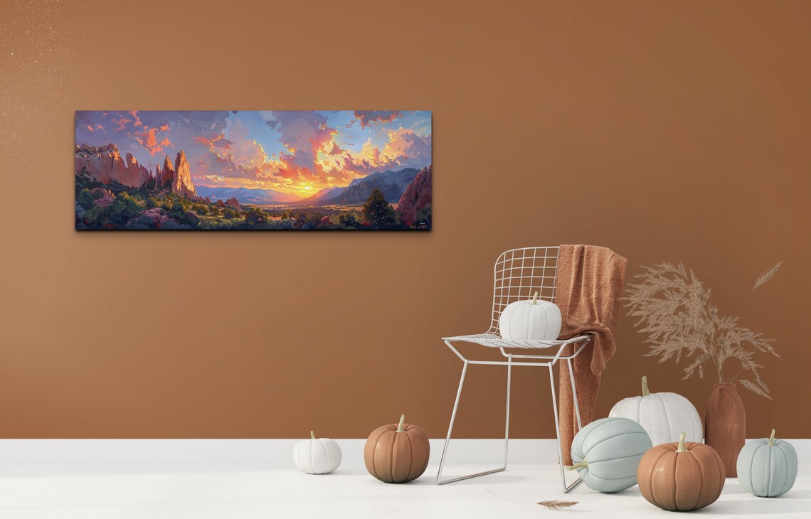 Garden of the Gods Colorado Panoramic Art Print - Image 4