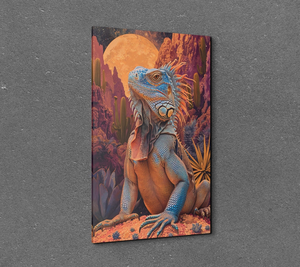 Iguana - Modern Art Print - Image 3