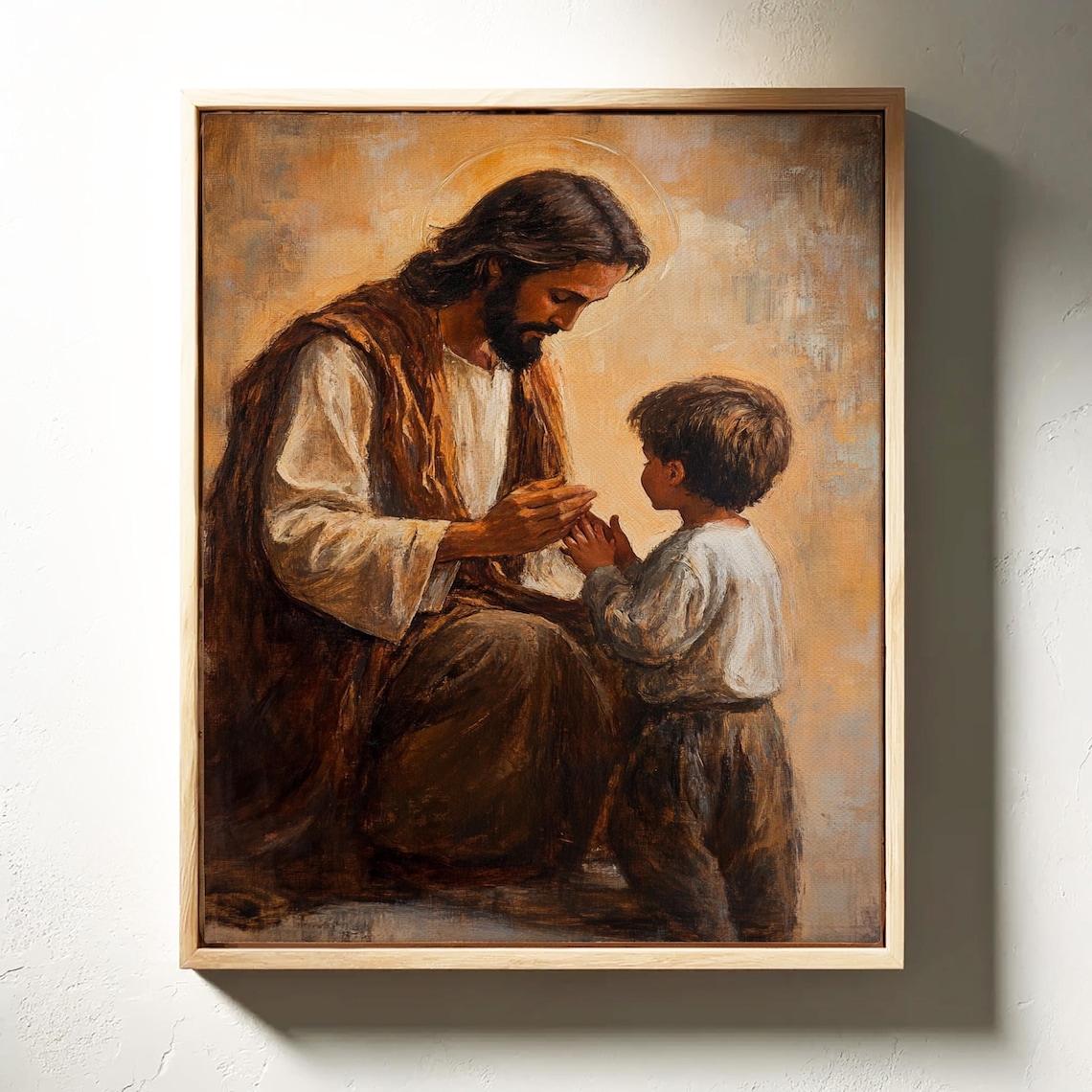 Jesus Teaching A Child, Inspirational Home Decor