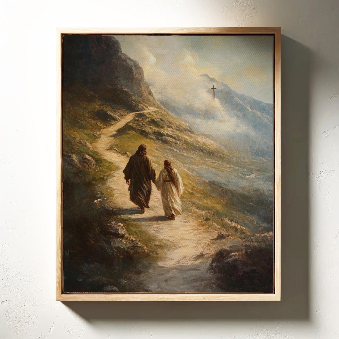 Jesus Walking With Disciple, Faithful Journey - Image 3