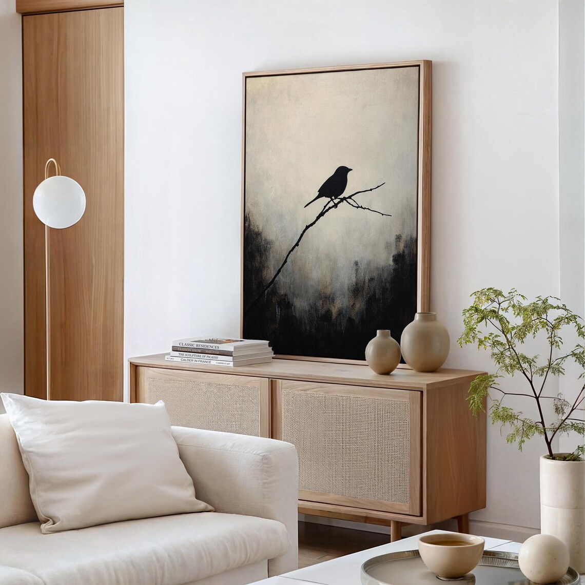 Black Bird Silhouette, Minimalist Art Print - Image 6