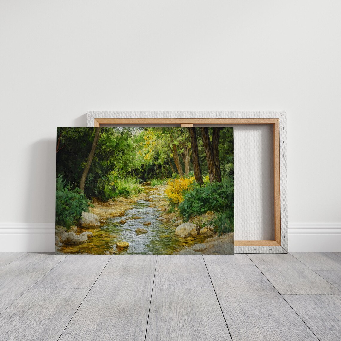 Serene Forest Stream, Peaceful Nature Landscape - Image 6