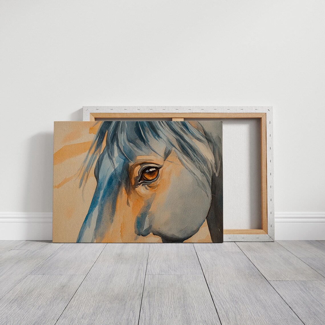 Watercolor Horse Eye Art, Elegant Equine Portrait - Image 7