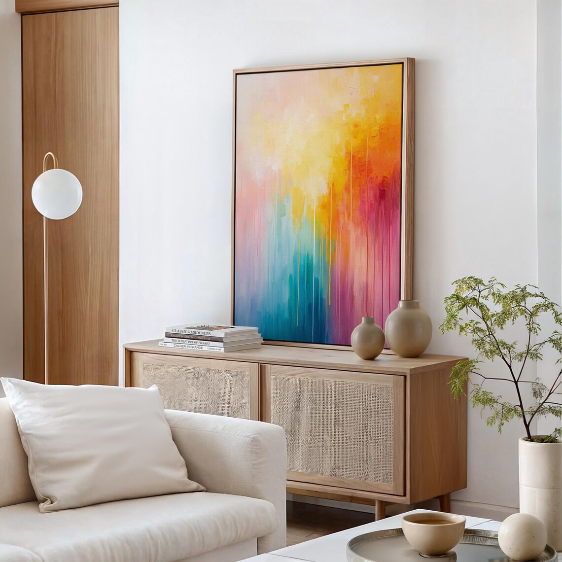 Colorful Abstract Drip Painting, Modern Wall Art - Image 6
