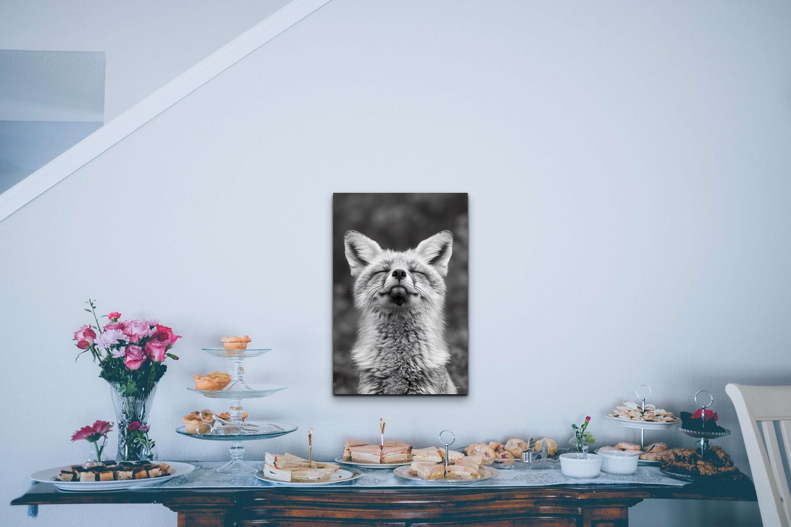 Smiling Fox Animal Wall Art Print - Image 7
