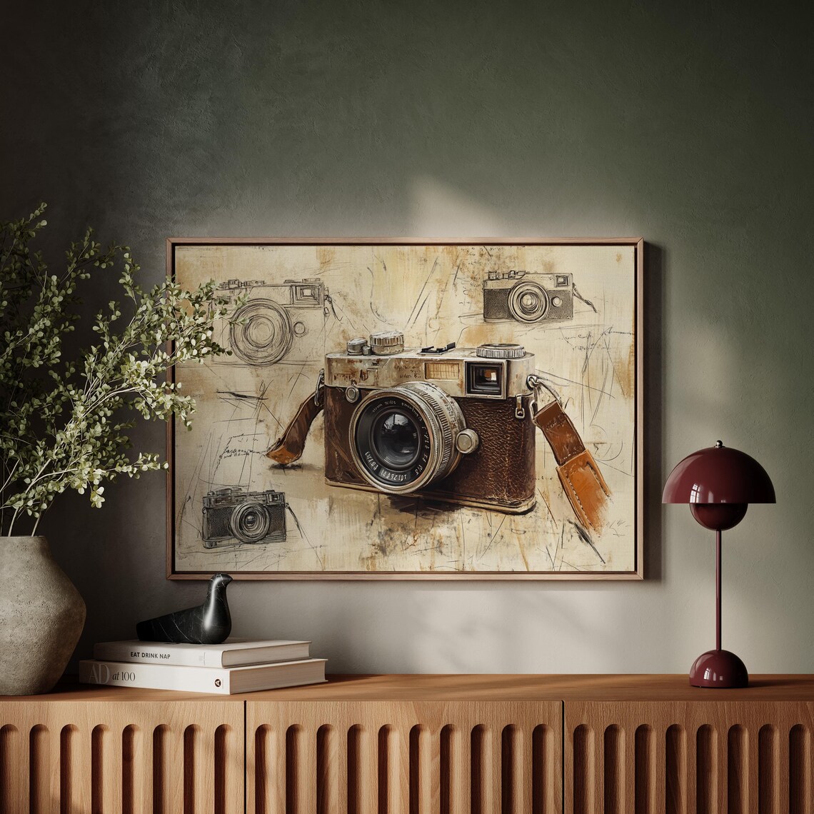 Vintage Camera Sketch Art Print, Retro Decor - Image 5
