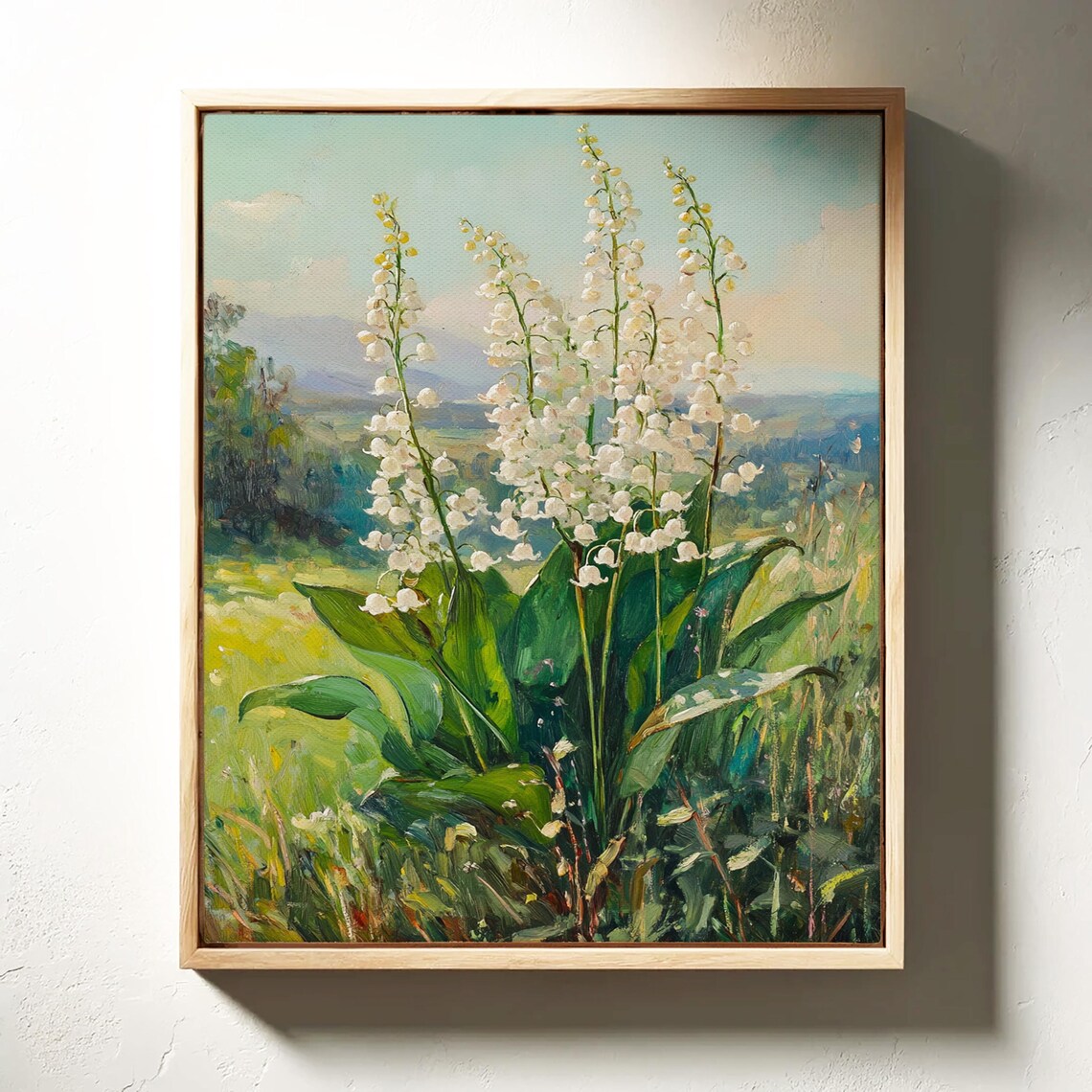 White Lily Of The Valley Blossoms In Sunny Garden Field Floral Poster - Image 4