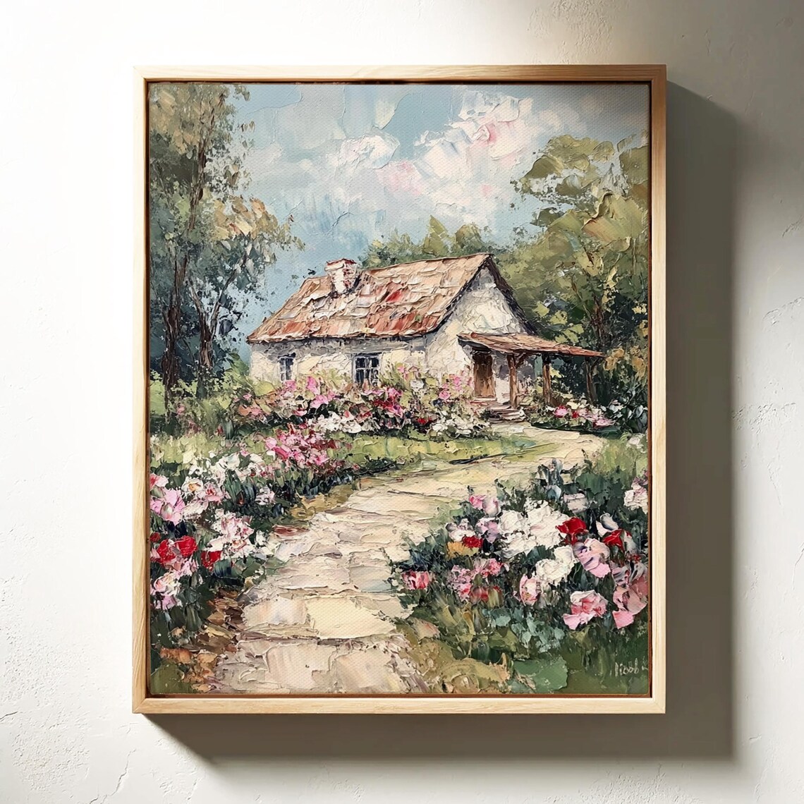 Charming Cottage With Flower Garden, Rustic Landscape - Image 4