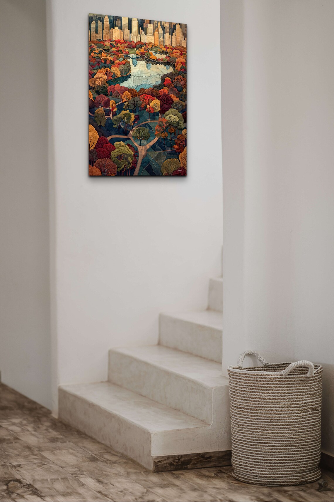 Central Park New York City Mid-Century Art Print - Image 5