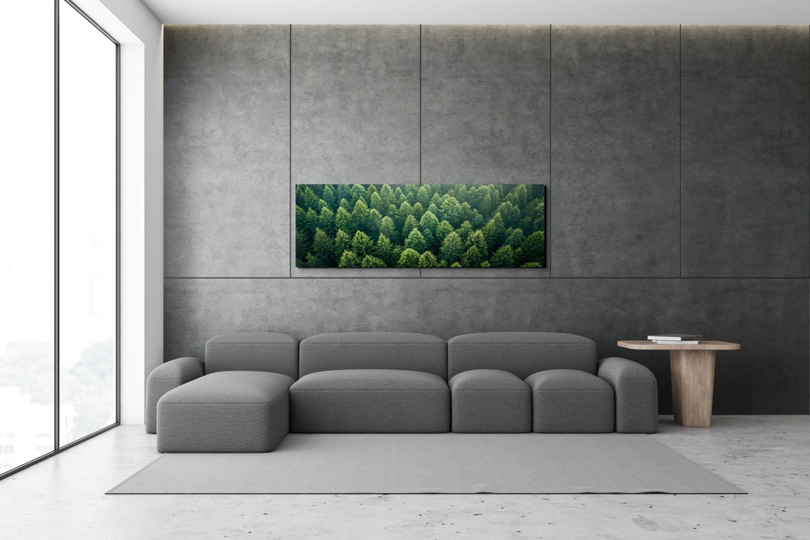 Aerial Forest Canopy Top Down Green Treetops Panoramic Poster - Image 3