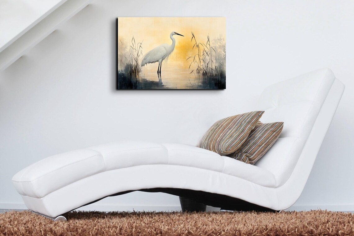 Watercolor Blue Herron, Watercolor Nature Art - Image 4
