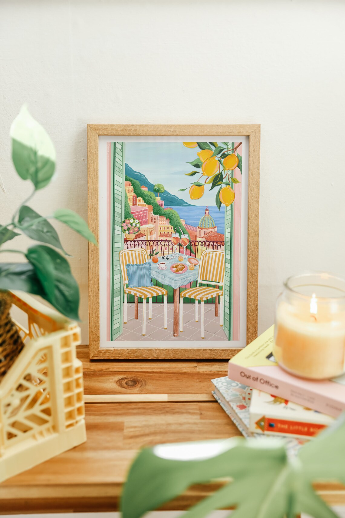 Positano Amalfi Coast Travel Poster, Maximalist Decor - Image 2