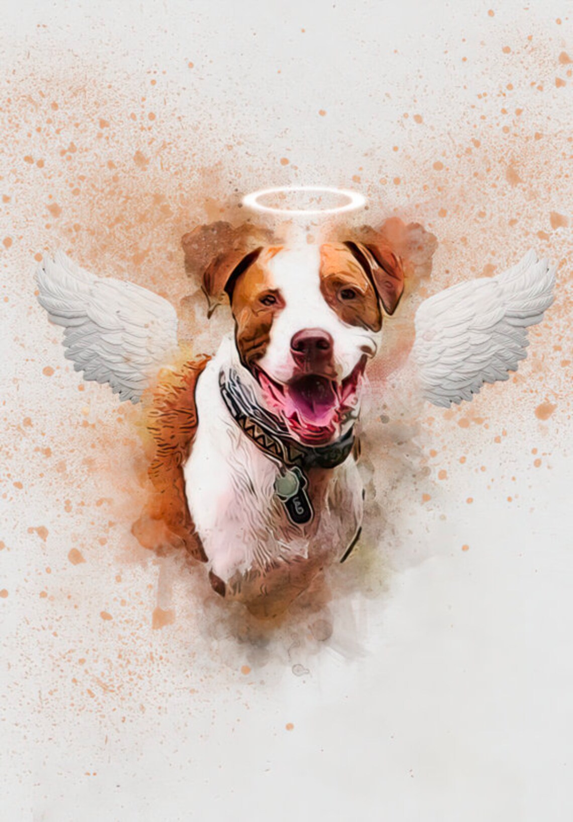 Personalized Watercolour Pet Portrait, Dog Illustration - Image 4