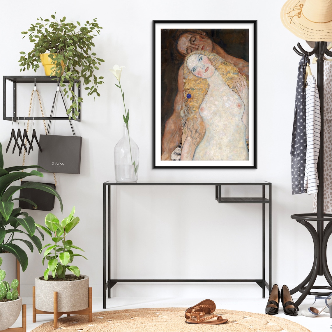 Gustav Klimt Adam And Eve 1918 Art Print - Image 2