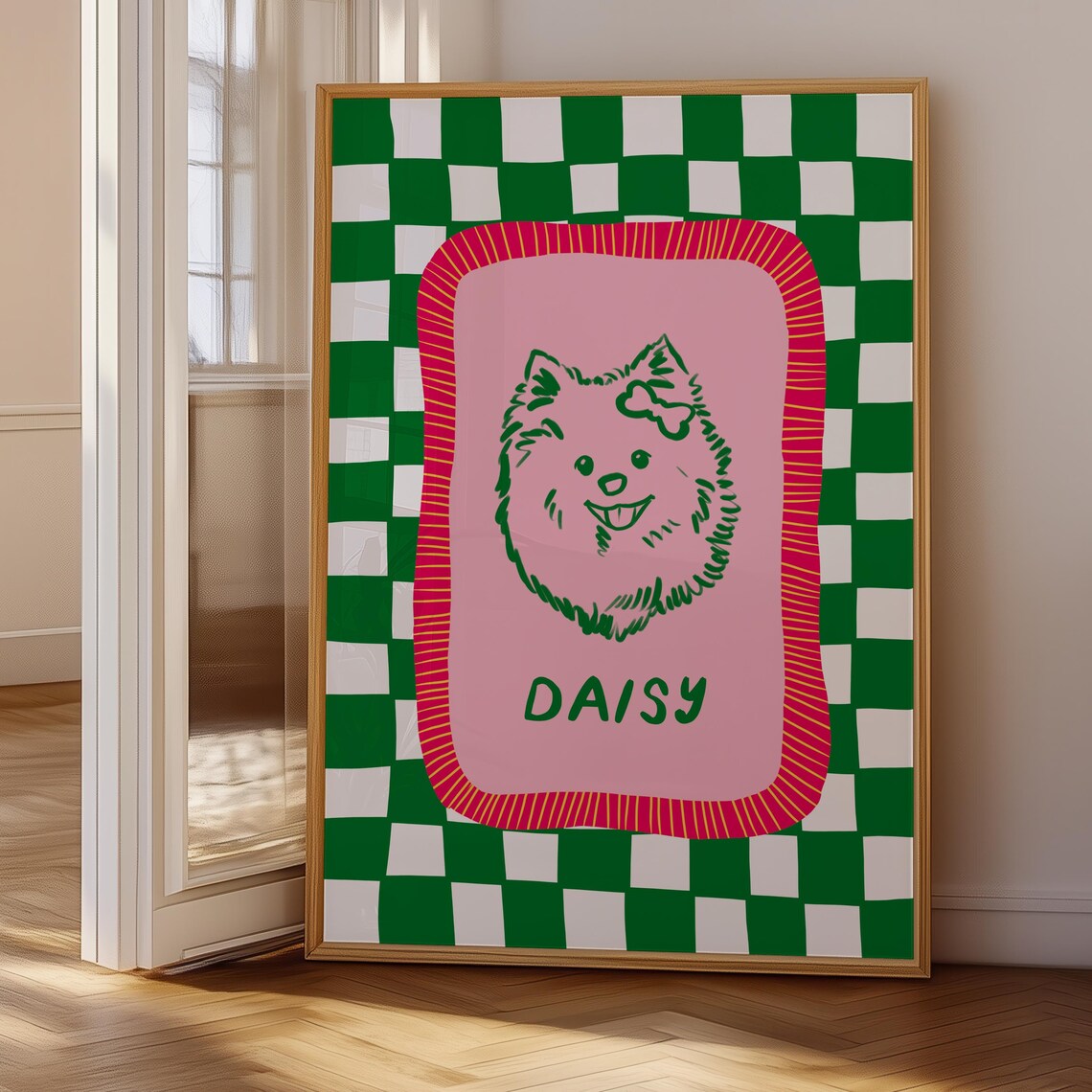 Custom Dog Portrait, Personalized Pet Caricature Art - Image 2