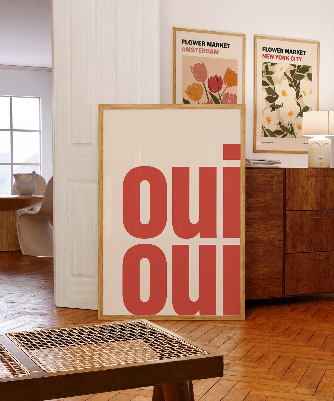 Oui Oui Trendy French Retro Poster Print - Image 2