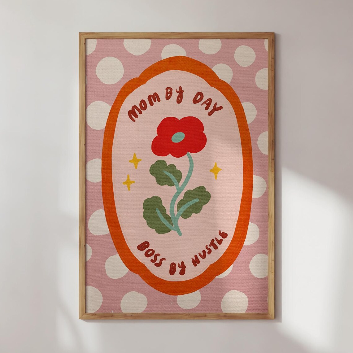 Boss Mom Empowering Office Wall Art Print