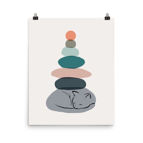 Cat Landscape 58 Art Print