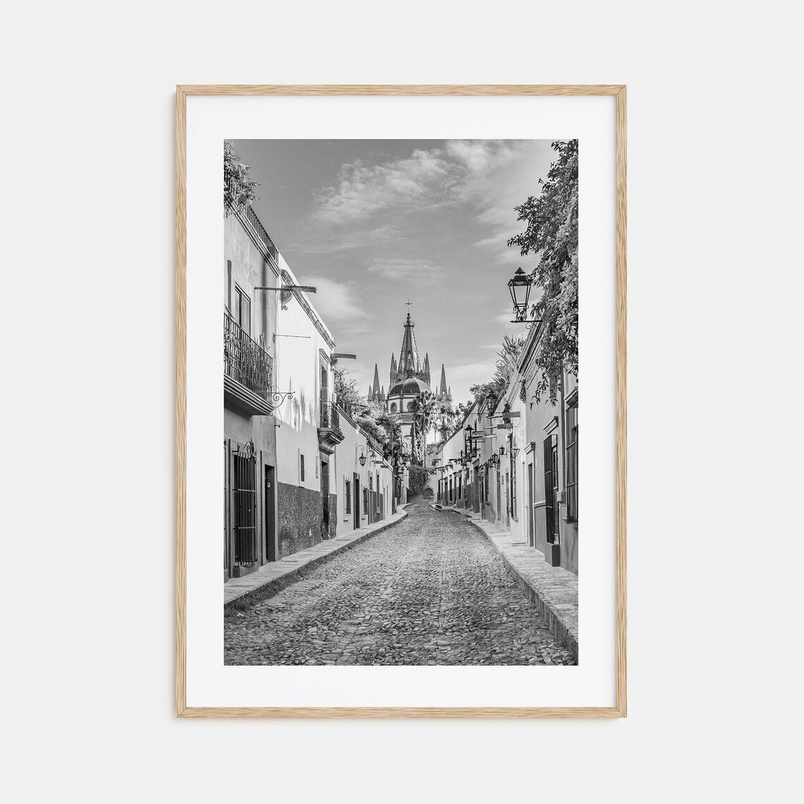 Guanajuato Black And White Travel Poster