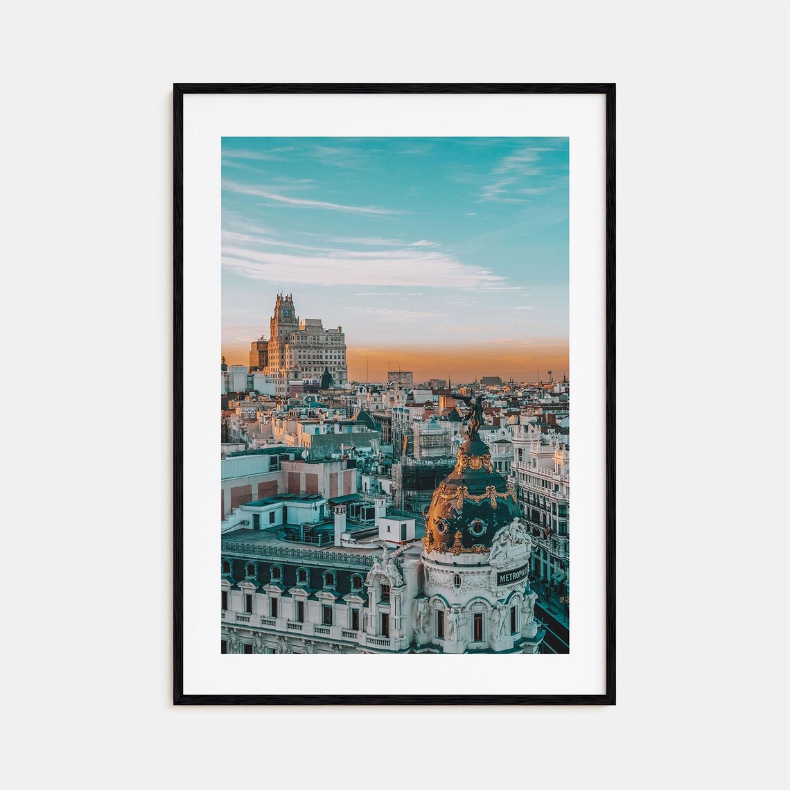 Madrid Colorful Travel Poster, City Map Wall Art